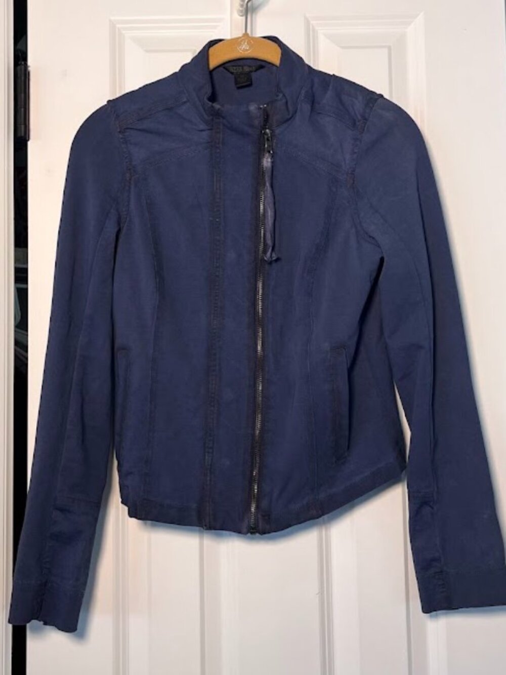 Peyton Jensen Navy Blue Full Zip Jacket